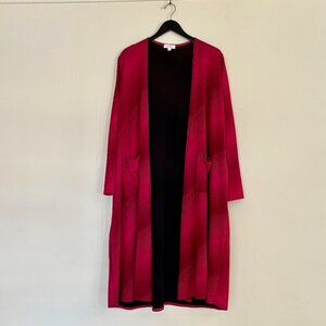 LuLaRoe Elegant Sarah Cardigan Magenta Fuchsia Duster UNICORN size L